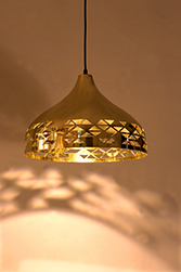 Dome Light Brass Medium